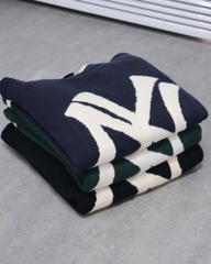 1984 - Áo Sweater New Era Knit NY Trắng Đen [HÀNG CHÍNH HÃNG]