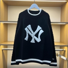 1984 - Áo Sweater New Era Knit NY Trắng Đen [HÀNG CHÍNH HÃNG]