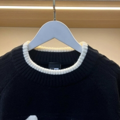 1984 - Áo Sweater New Era Knit NY Trắng Đen [HÀNG CHÍNH HÃNG]