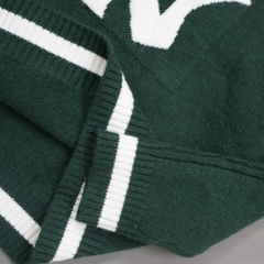 1983 - Áo Sweater New Era Knit NY Trắng Xanh Lá [HÀNG CHÍNH HÃNG]