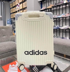 646 -  Vali Adidas Sticker Power - Size Cabin 22 Xách Tay - Trắng Kem [HÀNG CHÍNH HÃNG]