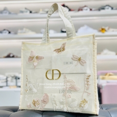 2743 - Túi Tote Dior Butterfly Gift Trắng Kem (Gift Hãng Tặng Khách) [HÀNG CHÍNH HÃNG]