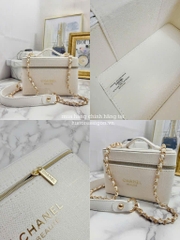 2218 - Túi Chanel Gift Beauty Vanity Chanel Beige (Gift Hãng Tặng Khách) [HÀNG CHÍNH HÃNG]