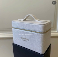 2218 - Túi Chanel Gift Beauty Vanity Chanel Beige (Gift Hãng Tặng Khách) [HÀNG CHÍNH HÃNG]