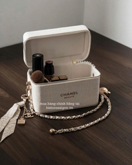 2218 - Túi Chanel Gift Beauty Vanity Chanel Beige (Gift Hãng Tặng Khách) [HÀNG CHÍNH HÃNG]