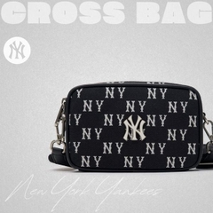 558 -  Túi MLB NY Monogram Mini New York Yankees - Đen - Code 3ACRS014N-50BKS [HÀNG CHÍNH HÃNG]
