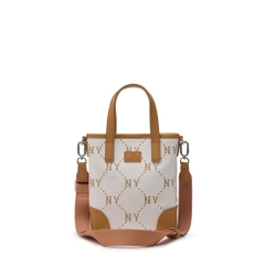 617 -  Túi MLB Diamond Monogram Jacquard Mini Cross Bag New York Yankees White/ brown - Code 3ACRS054N-50CRS [HÀNG CHÍNH HÃNG]