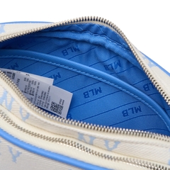 616 -  Túi MLB Korea Monogram Jacquard Mini Cross Bag New York Yankees Sky Blue 3ACRS014N-50SBD [HÀNG CHÍNH HÃNG]