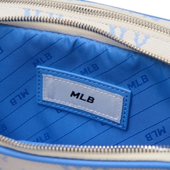 616 -  Túi MLB Korea Monogram Jacquard Mini Cross Bag New York Yankees Sky Blue 3ACRS014N-50SBD [HÀNG CHÍNH HÃNG]