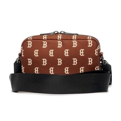 609 -  Túi Đeo Chéo MLB Mini Monogram Boston Red Sox Màu Nâu 3ACRS012N-43BRD [HÀNG CHÍNH HÃNG]