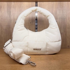 595 -  Túi Đeo Chéo Nữ WHOAU Padded Hobo Bag Ivory Màu Trắng Kem - WHBGD4V11A1999900 [HÀNG CHÍNH HÃNG]