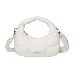 595 -  Túi Đeo Chéo Nữ WHOAU Padded Hobo Bag Ivory Màu Trắng Kem - WHBGD4V11A1999900 [HÀNG CHÍNH HÃNG]