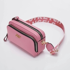 605 -  Túi Đeo Chéo Stretch Angels Panini Metal Logo Solid Bag Pink Màu Hồng SUMR01911-PK [HÀNG CHÍNH HÃNG]
