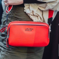 603 -  Túi Đeo Chéo Stretch Angels Panini Metal Logo Solid Bag Màu Đỏ SUMR01911-RD [HÀNG CHÍNH HÃNG]