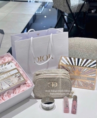 2135 - Túi Dior Crystal Gold Woven Gift - Dior Beauty Xmas Gift (Gift Hãng Tặng Khách) [HÀNG CHÍNH HÃNG]