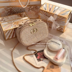 2135 - Túi Dior Crystal Gold Woven Gift - Dior Beauty Xmas Gift (Gift Hãng Tặng Khách) [HÀNG CHÍNH HÃNG]