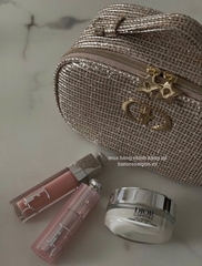 2135 - Túi Dior Crystal Gold Woven Gift - Dior Beauty Xmas Gift (Gift Hãng Tặng Khách) [HÀNG CHÍNH HÃNG]