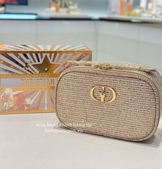 2135 - Túi Dior Crystal Gold Woven Gift - Dior Beauty Xmas Gift (Gift Hãng Tặng Khách) [HÀNG CHÍNH HÃNG]