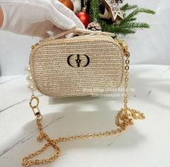 2135 - Túi Dior Crystal Gold Woven Gift - Dior Beauty Xmas Gift (Gift Hãng Tặng Khách) [HÀNG CHÍNH HÃNG]