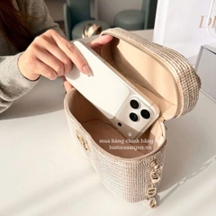 2713 - Túi Dior Crystal Gold Woven Gift Party - Dior Beauty Xmas Gift (Gift Hãng Tặng Khách) [HÀNG CHÍNH HÃNG]