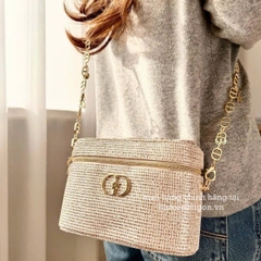2713 - Túi Dior Crystal Gold Woven Gift Party - Dior Beauty Xmas Gift (Gift Hãng Tặng Khách) [HÀNG CHÍNH HÃNG]