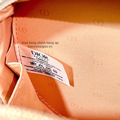 2079 - Túi Dior Gift Crystal Gold Woven Round Pouch - Dior Pouch Beauty Xmas Gift (Gift Hãng Tặng Khách) [HÀNG CHÍNH HÃNG]