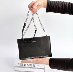 2765 - Túi Dior Hobo Clutch Leather Gift Đen - Túi Dior Da (Gift Hãng Tặng Khách) [HÀNG CHÍNH HÃNG]