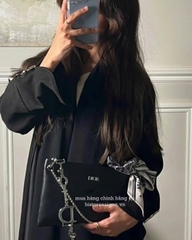 2765 - Túi Dior Hobo Clutch Leather Gift Đen - Túi Dior Da (Gift Hãng Tặng Khách) [HÀNG CHÍNH HÃNG]