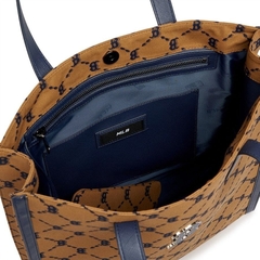 1227 -  Túi MLB Tote Mono Diamond Jackquard NY Black - Nâu - Code 3AORM012N-43BGD [HÀNG CHÍNH HÃNG]