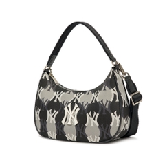 1160 - Túi Kẹp Nách MLB Argyle Monogram Strap Hobo Bag New York Yankees Đen 3ABQS072N-50BKS [HÀNG CHÍNH HÃNG]