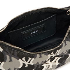 1160 - Túi Kẹp Nách MLB Argyle Monogram Strap Hobo Bag New York Yankees Đen 3ABQS072N-50BKS [HÀNG CHÍNH HÃNG]