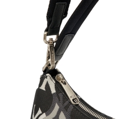 1160 - Túi Kẹp Nách MLB Argyle Monogram Strap Hobo Bag New York Yankees Đen 3ABQS072N-50BKS [HÀNG CHÍNH HÃNG]