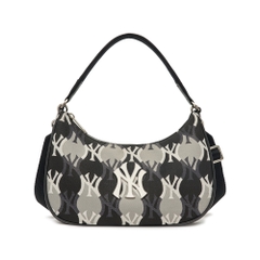 1160 - Túi Kẹp Nách MLB Argyle Monogram Strap Hobo Bag New York Yankees Đen 3ABQS072N-50BKS [HÀNG CHÍNH HÃNG]