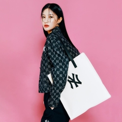 1103 -  Túi MLB Tote Canvas New York Yankees Cream - Code 3AORM022N 50CRS [HÀNG CHÍNH HÃNG]