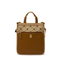563 -  Túi MLB NY Monogram Sub Bag - Túi Đứng - Nâu - Code 7AUBMD34N 43BGS [HÀNG CHÍNH HÃNG]