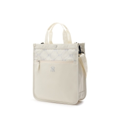 564 -  Túi MLB NY Monogram Sub Bag - Túi Đứng - Trắng Kem - Code 7AUBMD34N 50IVS [HÀNG CHÍNH HÃNG]