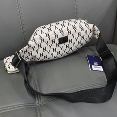 896 -  Túi MLB Monogram Hip Sack New York Yankees - Cream - Túi Bao Tử - Code 3AHSM012N-50CRD [HÀNG CHÍNH HÃNG]