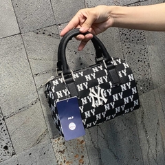 502 -  Túi MLB Classic Monogram Jacquard Boston Bag New York Yankees Black Monogram - Đen - Code 3ABWS013N-50BKS [HÀNG CHÍNH HÃNG]