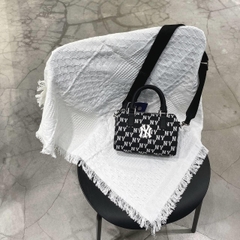 502 -  Túi MLB Classic Monogram Jacquard Boston Bag New York Yankees Black Monogram - Đen - Code 3ABWS013N-50BKS [HÀNG CHÍNH HÃNG]
