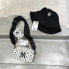 613 -  Túi MLB Korea Monogram Mini Cross Bag New York Yankees D.Cream - 3ACRS012N-50CRD [HÀNG CHÍNH HÃNG]