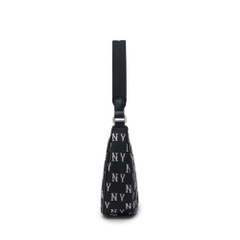 888 -  Túi MLB Monogram Jacquard Hobo Bag New York Yankees - Black - Kẹp nách - Code 3ABQS014N-50BKS [HÀNG CHÍNH HÃNG]