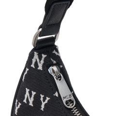888 -  Túi MLB Monogram Jacquard Hobo Bag New York Yankees - Black - Kẹp nách - Code 3ABQS014N-50BKS [HÀNG CHÍNH HÃNG]
