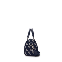 501 -  Túi MLB Korea Monogram Jacquard Boston Bag LA Dodgers D.Navy - Xanh Navy Monogram - Code 3ABWS013N-07NYD [HÀNG CHÍNH HÃNG]