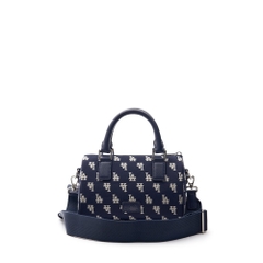 501 -  Túi MLB Korea Monogram Jacquard Boston Bag LA Dodgers D.Navy - Xanh Navy Monogram - Code 3ABWS013N-07NYD [HÀNG CHÍNH HÃNG]