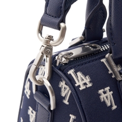 501 -  Túi MLB Korea Monogram Jacquard Boston Bag LA Dodgers D.Navy - Xanh Navy Monogram - Code 3ABWS013N-07NYD [HÀNG CHÍNH HÃNG]