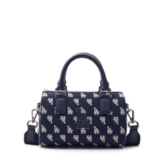 501 -  Túi MLB Korea Monogram Jacquard Boston Bag LA Dodgers D.Navy - Xanh Navy Monogram - Code 3ABWS013N-07NYD [HÀNG CHÍNH HÃNG]