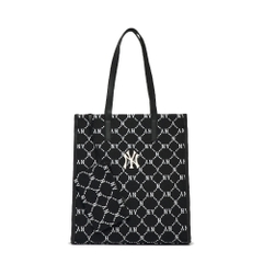 744 -  Túi MLB Tote Mono Diamond Jackquard NY Black - Đen - Code 3AORM012N 50BKS [HÀNG CHÍNH HÃNG]