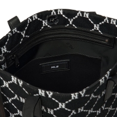 744 -  Túi MLB Tote Mono Diamond Jackquard NY Black - Đen - Code 3AORM012N 50BKS [HÀNG CHÍNH HÃNG]