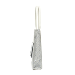 742 -  Túi MLB Tote Mono Diamond Jackquard Big B Grey - Xám Trắng - Code 3AORM012N 43GRS [HÀNG CHÍNH HÃNG]