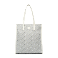 742 -  Túi MLB Tote Mono Diamond Jackquard Big B Grey - Xám Trắng - Code 3AORM012N 43GRS [HÀNG CHÍNH HÃNG]